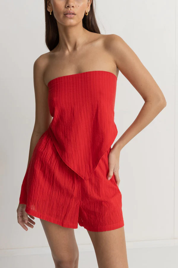 Inferna Scarf Top - Red Sand