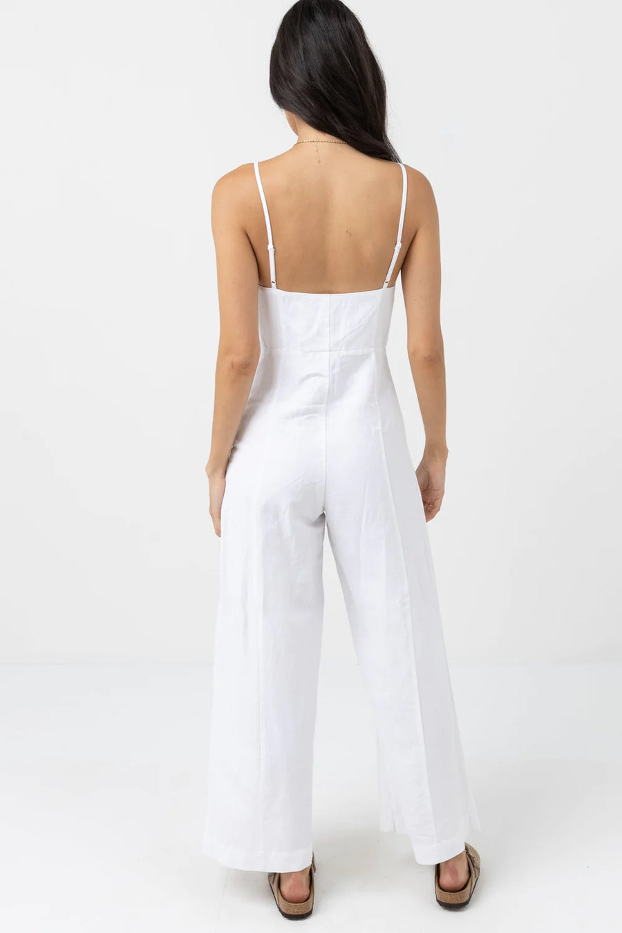 Andres Wide Leg Jumpsuit - White