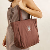 Sandy Zip Tote Bag - Chocolate