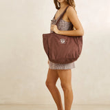 Sandy Zip Tote Bag - Chocolate