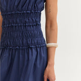 Jamie Scoop Neck Poplin Midi Dress