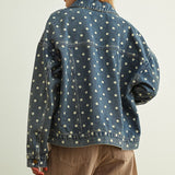 Polka Dot Denim Jacket
