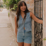 Romy High Rise Denim Short