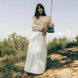 Solene Ruffle Midi Skirt