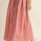 Gingham Maxi Skirt