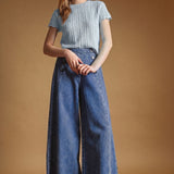 Pointelle Knitted Top