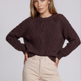 Miranda Cable Knit  - Chocolate