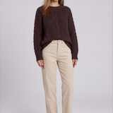 Miranda Cable Knit  - Chocolate