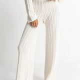 Charlize wide leg knit pants