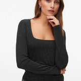 Kanva Long Sleeve Top - Silver