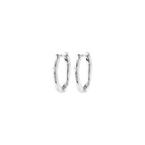 Now boucles d’oreilles anneaux recyclées - Argent
