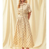 Polka Dot Button Up Dress