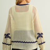 Crochet Knit Cardigan