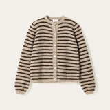 Mertice Cardigan - Brown Sand Stripe