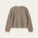 Mertice Cardigan - Brown Sand Stripe
