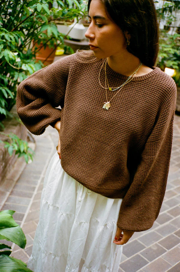 Classic knit jumper - Chocolat