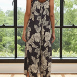 Flared Asha Floral Jumpsuit