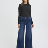 Twiggy Wide Leg - Dark Blue