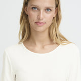 Cella Short Sleeve Top - Cloud Dancer