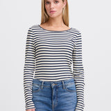 Cella Long Sleeve Top - Marine