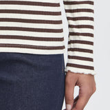 Cella Long Sleeve Top - Coffee