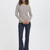 Cella Long Sleeve Top - Coffee