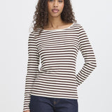 Cella Long Sleeve Top - Coffee