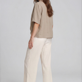 Linno Cropped Pant - Ecru