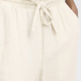 Linno Cropped Pant - Ecru