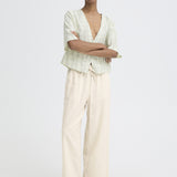 Linno Cropped Pant - Ecru