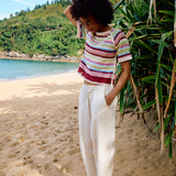 Linno Cropped Pant - Ecru