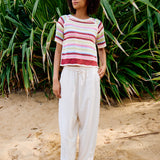 Linno Cropped Pant - Ecru