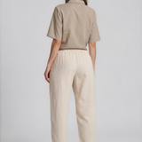 Linno Barrel Pant - Ecru