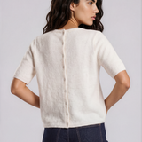 Kamara Short Sleeve Pull - Cloud Dancer
