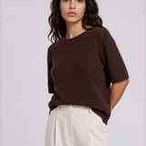Kamara Short Sleeve Pull - Chicory Coffee