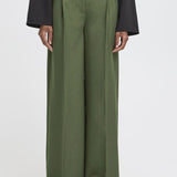Lexi Wide Leg Pant - Green