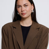 Fava Oversized Blazer - Slate Melange