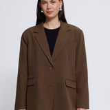 Fava Oversized Blazer - Slate Melange