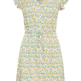 Aya Short Dress - Multi Flower