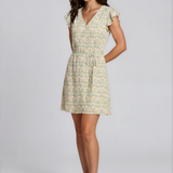 Aya Short Dress - Multi Flower