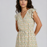 Aya Short Dress - Multi Flower