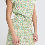 Aya Short Dress - Multi Flower
