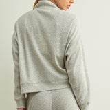Half Zip Pullover - Heather Grey