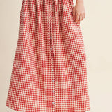Gingham Maxi Skirt
