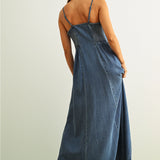Button Front Maxi Dress
