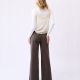 Lily Wide Leg Pant - Chocklad