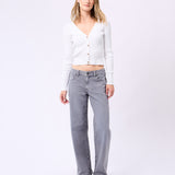Gabby Loose Straight Jean - Coal