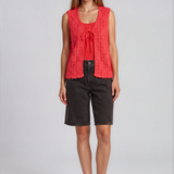 Lira V-Neck Tie Vest
