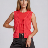 Lira V-Neck Tie Vest