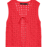 Lira V-Neck Tie Vest